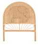 DKD Home Decor Cabecero Cama Ratán Balines Natural 153 x 149 cm