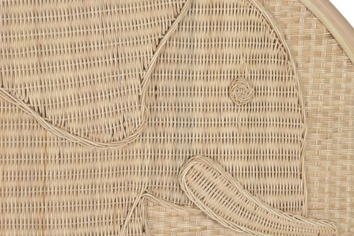 DKD Home Decor Cabecero Cama Ratán Balines Natural 153 x 149 cm DKD Home Decor Cabecero Cama Ratán Balines Natural 153 x 149 cm
