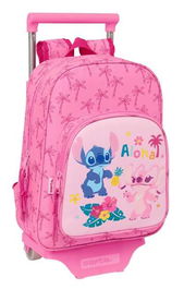 Mochila Escolar Lilo & Stitch Chill Rosa Menta 26 x 11 x 67 cm 26 x 34 x 11 cm
