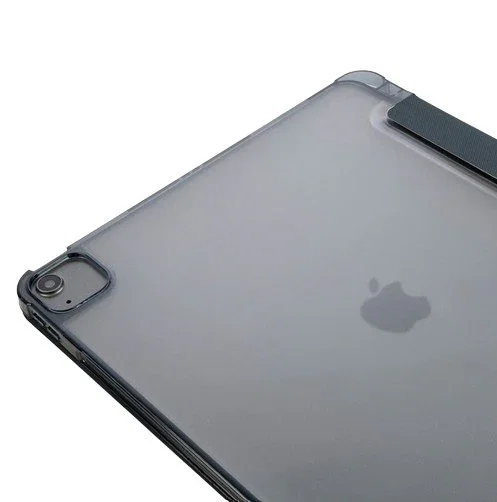 Tucano IPDA13M2ST-BBK Funda Folio para iPad Pro 12.9" (4th, 5th, 6th gen) e iPad Air 13 M2, Gris, Resistente a Golpes, con Portabolígrafo