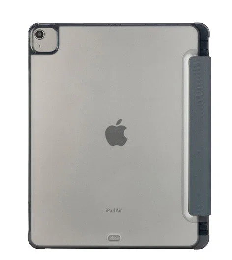 Tucano IPDA13M2ST-BBK Funda Folio para iPad Pro 12.9" (4th, 5th, 6th gen) e iPad Air 13 M2, Gris, Resistente a Golpes, con Portabolígrafo
