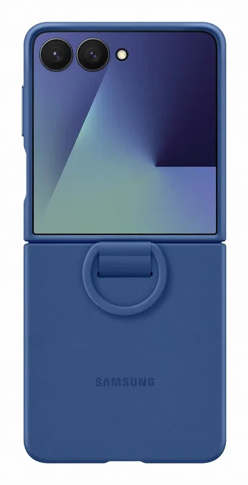 SAMSUNG Ring Case (Silicone) para Galaxy Z Flip7, Color Marina SAMSUNG Ring Case (Silicone) para Galaxy Z Flip7, Color Marina