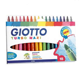 Giotto Rotuladores Turbo Maxi Estuche Colores Surtidos 18 Ud