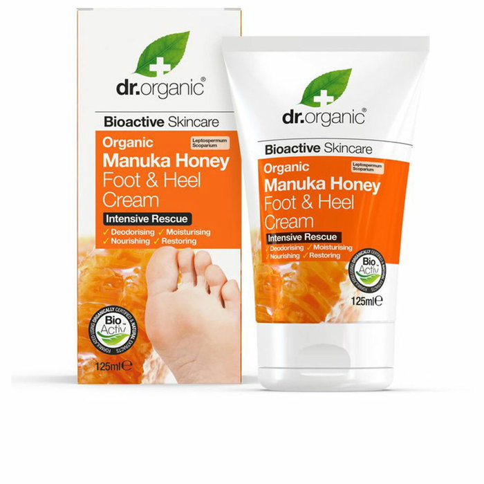 Dr. Organic Miel de Manuka Crema de Pies y Talones 125 ml