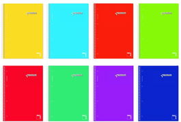 Bloc Pacsa Premium Micro.Tapa Extra A4 160H Cuadric.5X5 70G 5 Col. Banda Surtido (8 Col.) (Set de 4)