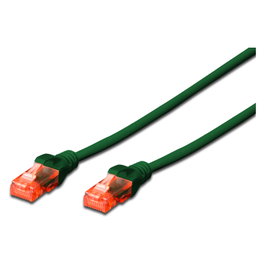 Digitus Cable de conexión CAT 6 U/UTP LSZH 0,25 m Verde
