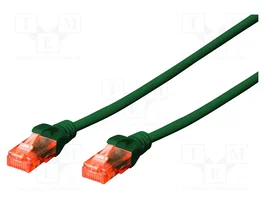 Digitus Cable de conexión CAT 6 U/UTP 0,25 m Verde
