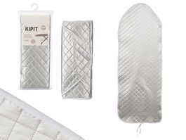 Kipit Funda Tabla Planchar Aluminizada Gris 140x50x2 cm con Algodón y Poliéster (Set de 12)