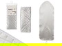 Kipit Funda Tabla Planchar Aluminizada Gris 140x50x2 cm con Algodón y Poliéster (Set de 12)