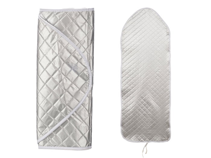 Kipit Funda Tabla Planchar Aluminizada Gris 140x50x2 cm con Algodón y Poliéster (Set de 12)