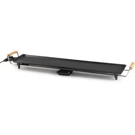 Domo Plancha DO8313TP, 1800 W, Plancha XXL de 90 x 22 cm, Negra