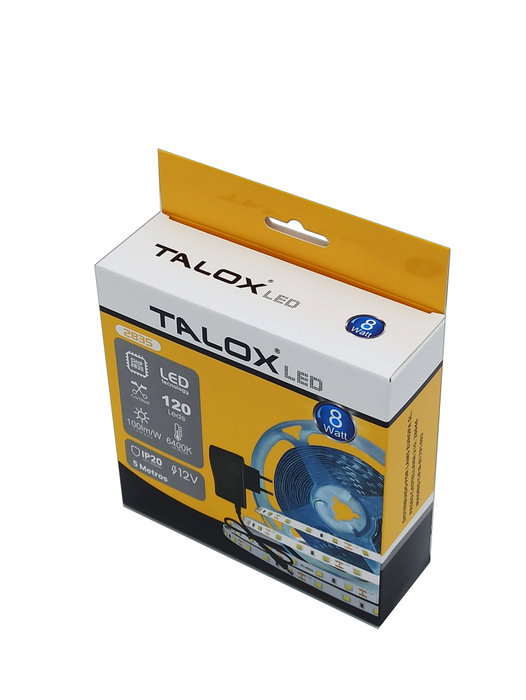 TALOX Kit Tira Cinta LED 5 mt 6500K IP20 TALOX Kit Tira Cinta LED 5 mt 6500K IP20