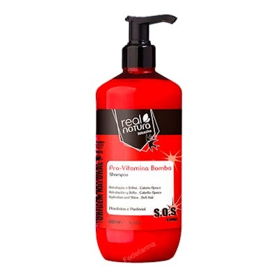 Real Natura Champú Sin Sal Pro-Vitamina Bomba 500ml