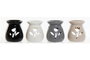 DKD Home Decor Quemador de Porcelana para Aceite 8x8x9,5 cm Surtido de 4