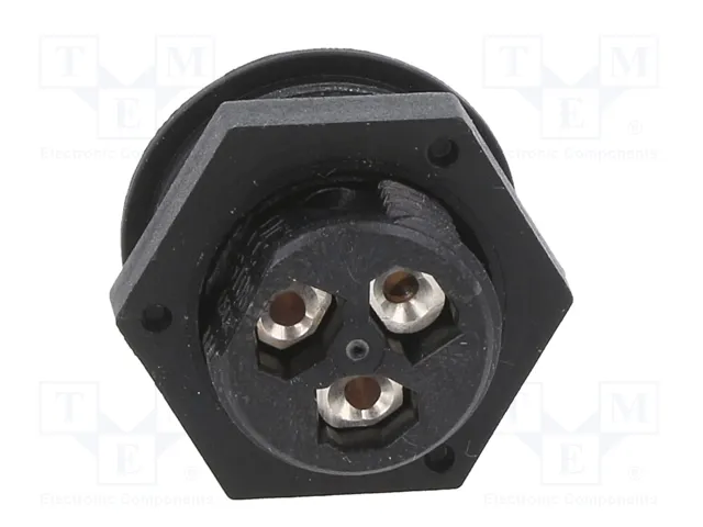 WIELAND Conector Industrial Redondo RST Hembra 3 Pines Negro