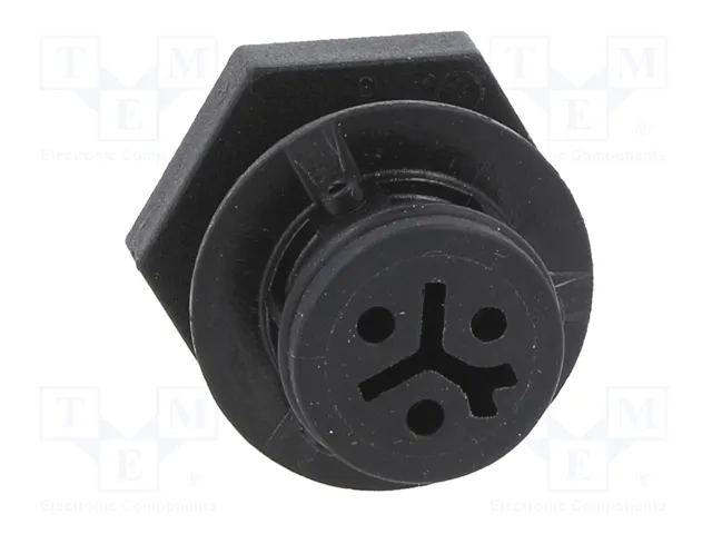 WIELAND Conector Industrial Redondo RST Hembra 3 Pines Negro