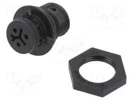 WIELAND Conector Industrial Redondo RST Hembra 3 Pines Negro