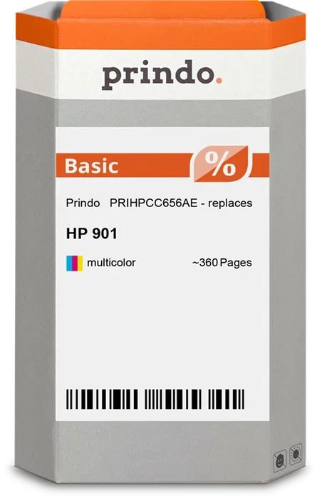Prindo Basic Cartucho de Tinta Varios Colores para HP CC656AE (901) Prindo Basic Cartucho de Tinta Varios Colores para HP CC656AE (901)