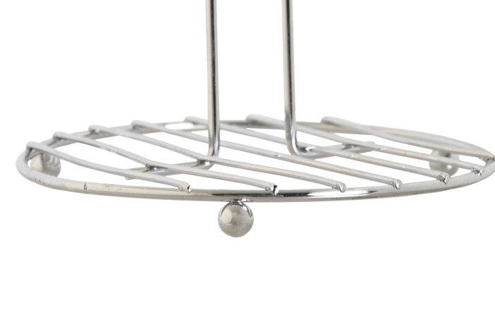 DKD Home Decor Portarrollos de Metal Cromado Plateado 16x16x30,5 cm DKD Home Decor Portarrollos de Metal Cromado Plateado 16x16x30,5 cm