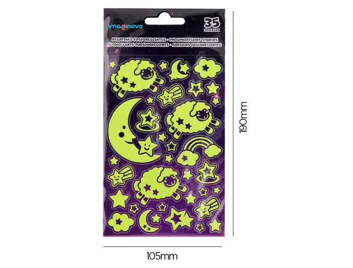 Imaginovo Pegatinas Luminosas Luna con Relieve 250x145 mm Imaginovo Pegatinas Luminosas Luna con Relieve 250x145 mm