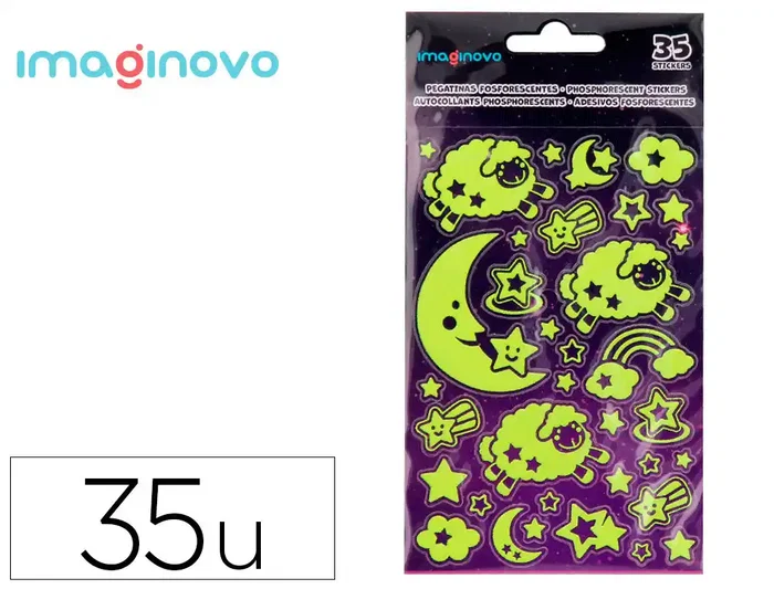 Imaginovo Pegatinas Luminosas Luna con Relieve 250x145 mm Imaginovo Pegatinas Luminosas Luna con Relieve 250x145 mm