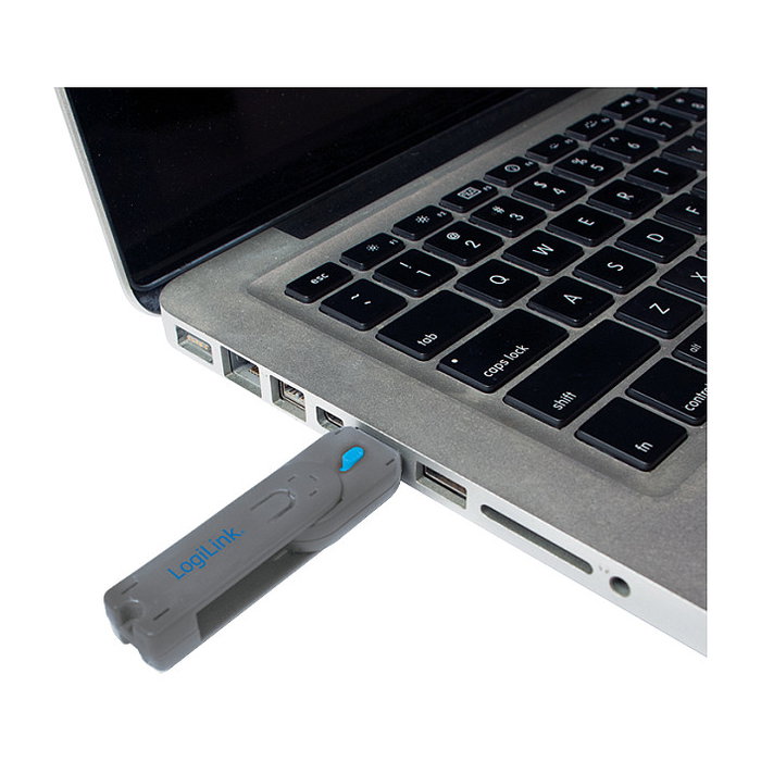 LogiLink Port Blocker USB-A con 1 llave y 8 cerraduras