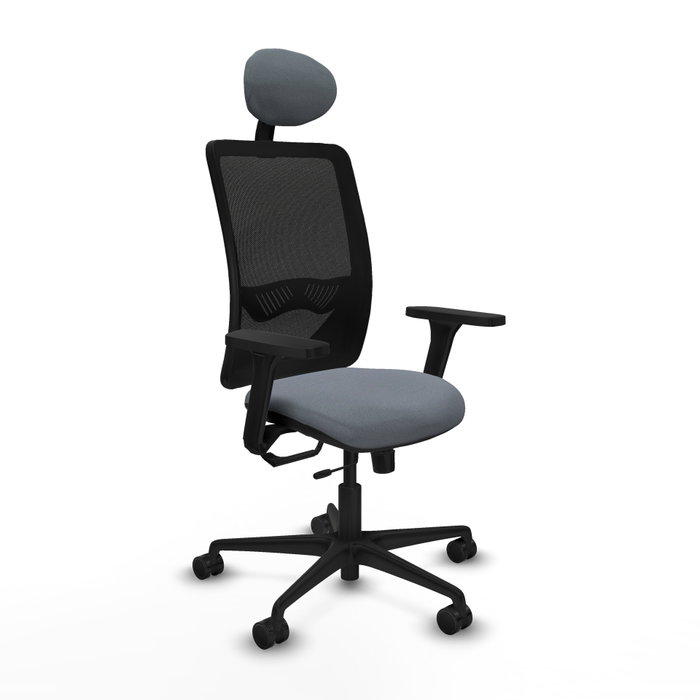 PIQUERAS Y CRESPO Silla de oficina Zulema con mecanismo Sincro/Traslack Gris y Negro PIQUERAS Y CRESPO Silla de oficina Zulema con mecanismo Sincro/Traslack Gris y Negro