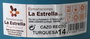 La Estrella Cazo Recto Turquesa 14 cm - Ancho 15,2 cm, Alto 7,1 cm, Largo 28,7 cm (6 Unidades)