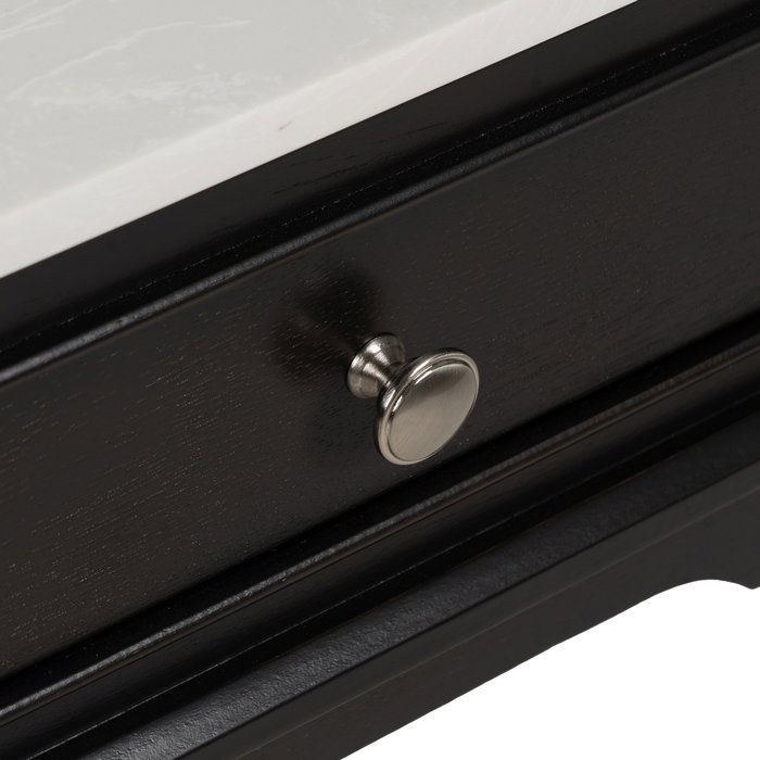 Mesita Negro Mármol-Dm 43 X 33 X 61 cm Mesita Negro Mármol-Dm 43 X 33 X 61 cm