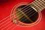 LAG Guitarra Acústica Electroacústica Dreadnought A/E Cutaway Edición Limitada Red Burst