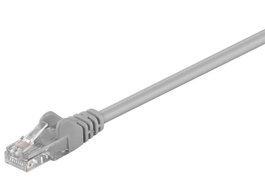 MicroConnect Cable de red CAT5e U/UTP 1m Gris