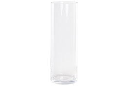 DKD Home Decor Jarrón de Cristal Transparente 12x12x40 cm