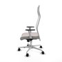 PIQUERAS Y CRESPO Sillón Albacete Blanco con Mecanismo Sincro y Base de Aluminio