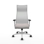 PIQUERAS Y CRESPO Sillón Albacete Blanco con Mecanismo Sincro y Base de Aluminio