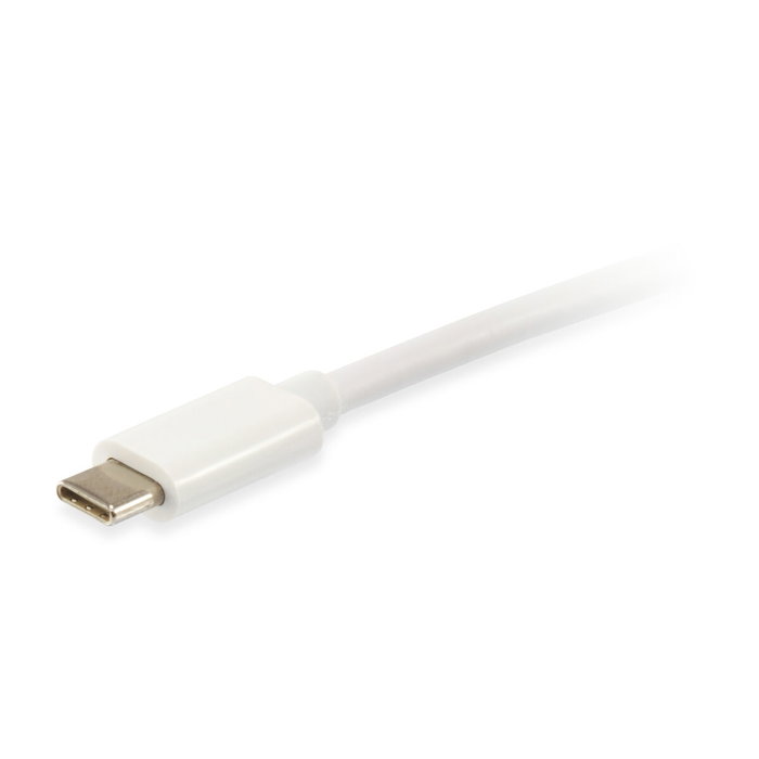 Equip Cable USB-C Macho a USB-C Macho 1m Blanco - Platinum Equip Cable USB-C Macho a USB-C Macho 1m Blanco - Platinum