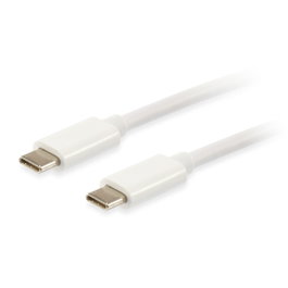Equip Cable USB-C Macho a USB-C Macho 1m Blanco - Platinum