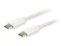 Equip Cable USB-C a USB-C Macho a Macho 128351 USB 3.2 Gen 2 (10 Gbps) 1m, 60W Power Delivery PD, Blanco