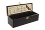 DKD Home Decor Set de 3 piezas para vino Caballero Marrón Mate con detalles Domino