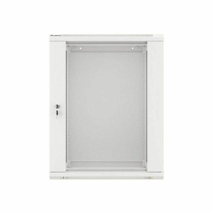 LANBERG Armario Rack Mural 19 Pulgadas 15U 600x450 Gris Puerta Cristal