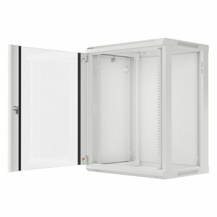 LANBERG Armario Rack Mural 19 Pulgadas 15U 600x450 Gris Puerta Cristal