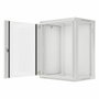 LANBERG Armario Rack Mural 19 Pulgadas 15U 600x450 Gris Puerta Cristal