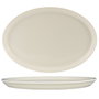 Summa Fuente Oval para Vajilla, Modelo Valet, 38x27 cm, Vitro Porcelana en Color Marfil