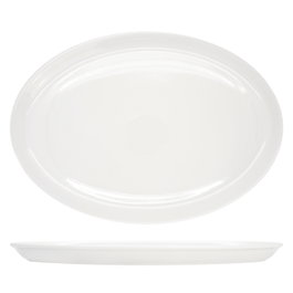 Summa Fuente Oval de Vitro Porcelana Marfil 38x27 cm