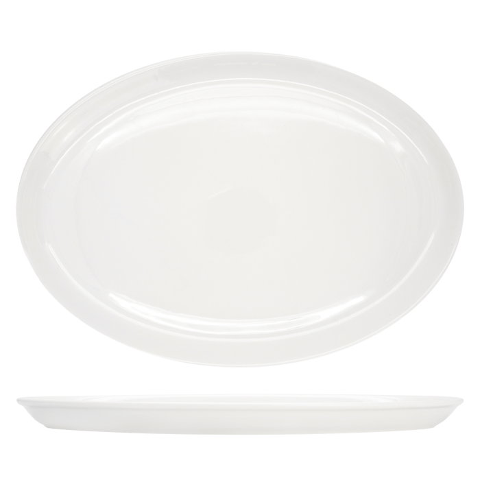 Summa Fuente Oval de Vitro Porcelana Marfil 38x27 cm Summa Fuente Oval de Vitro Porcelana Marfil 38x27 cm