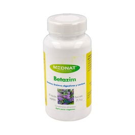 MEDNAT Betazim 60 Cápsulas - Enzimas Digestivas con Lactasa, Apto para Veganos