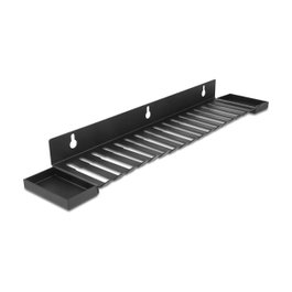 DeLOCK 67180 Soporte para cables negro para montaje en pared