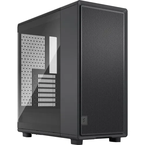Fractal Design FD-C-EPO1A-02 Caja PC Torre Midi Negra con Ventana, Flujo de Aire Avanzado, Compatible con ATX