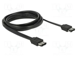 DeLOCK 85641 Cable eSATA a eSATA 2 m Negro