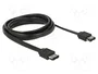 DeLOCK 85641 Cable eSATA a eSATA 2 m Negro