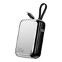 4smarts Powerbank Pocket con cable USB-C, 10000mAh, plata